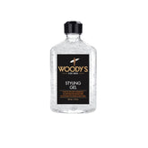 Woody’s Mega Firm Hair Gel in a clear bottle with a black cap delivers ultra-strong hold for structured styles with lasting control.