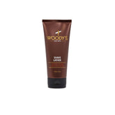 Woody's For Men Shave Lather Tube with a moisturizing formula, ideal for a smooth and irritation-free shaving experience.
