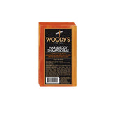 Woody's For Men Hair & Body Shampoo Bar designed for all-purpose cleansing with a rich lather and refreshing scent.