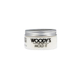 Woody's For Men Mold It Styling Paste with a medium hold matte formula, ideal for shaping and defining hair.