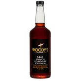 Woody's for Men 3-N-1 Shampoo, Conditioner, Body Wash cleanses and hydrates hair and skin in one easy step.