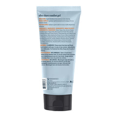 Back of after shave comfort gel bottle