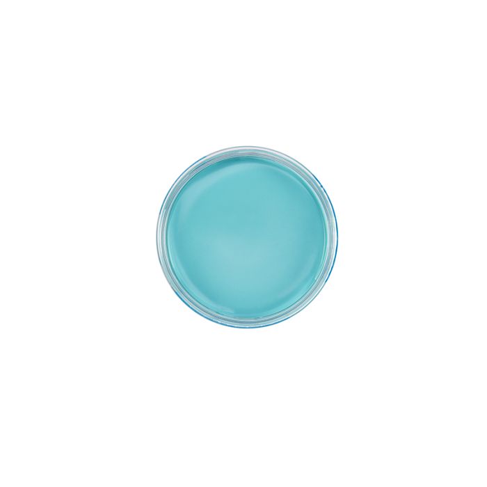 Woody’s For Men Clay Jar Top View with a vibrant blue formula, ideal for achieving a structured, flexible hairstyle with ease.