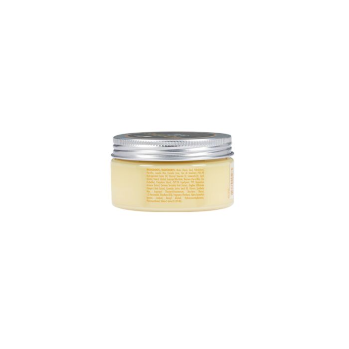 Woody’s Matte Styling Cream in a side-view tin highlights sleek packaging with firm hold and texture-enhancing details.