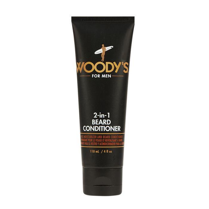 Woody's for Men 2-in-1 Beard Conditioner softens and nourishes beard and skin for a healthy, groomed look.